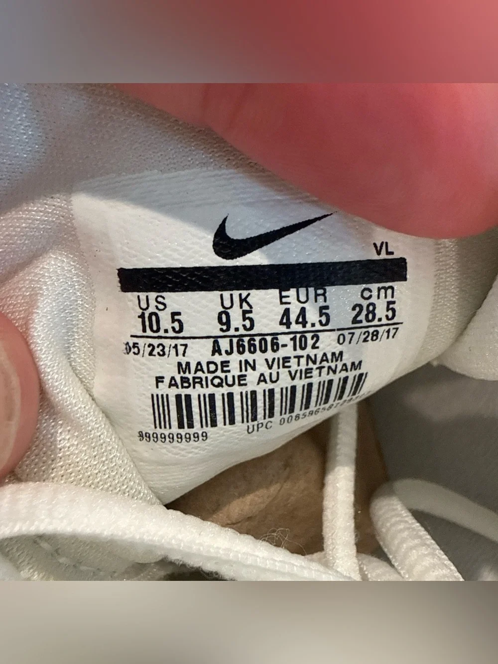 Men’s Nike Alpha Menace Pro Low Football Cleats White AJ6606-102